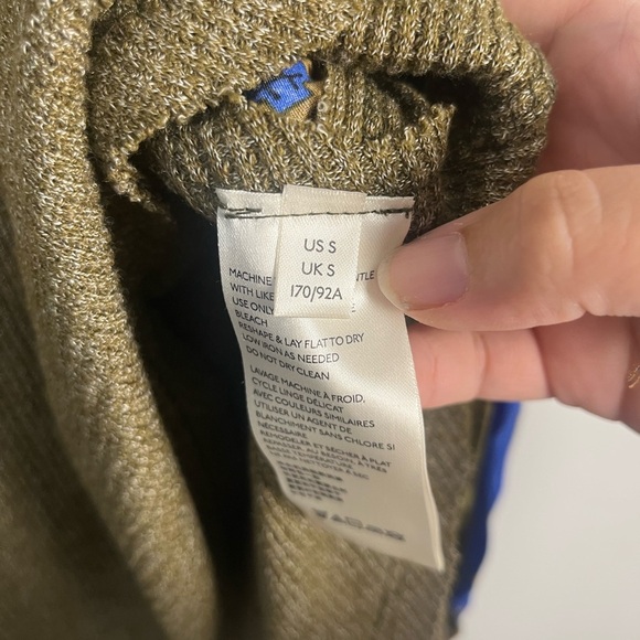 We the Free Top Womens small Green Blouson Sleeve Waffle Oversized - Picture 7 of 8